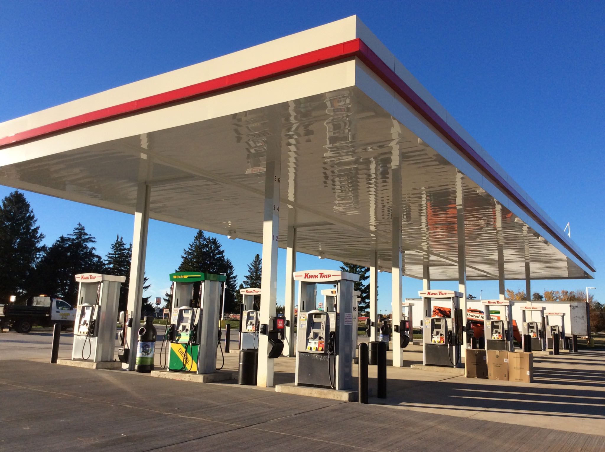 Kwik Trip gas station pumps